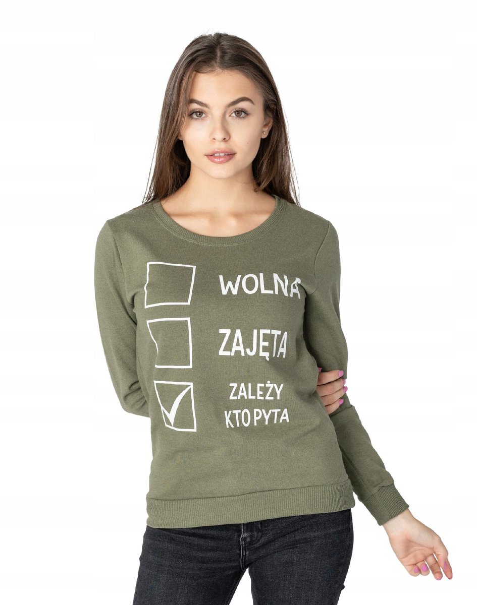 Sportowa Bluza Damska Dresowa Bawełniana 248-06 M