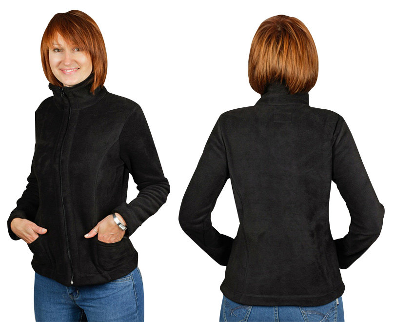 Bluza Polarowa Damska Ciepła POLAR MAX02 XXL czarna