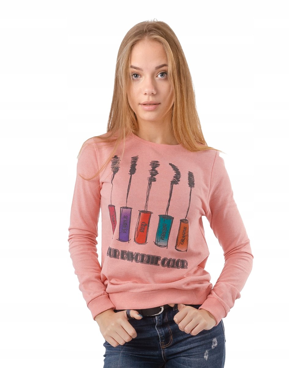 Cienka Bluza Damska Dresowa Bawełniana 5030-05 XL