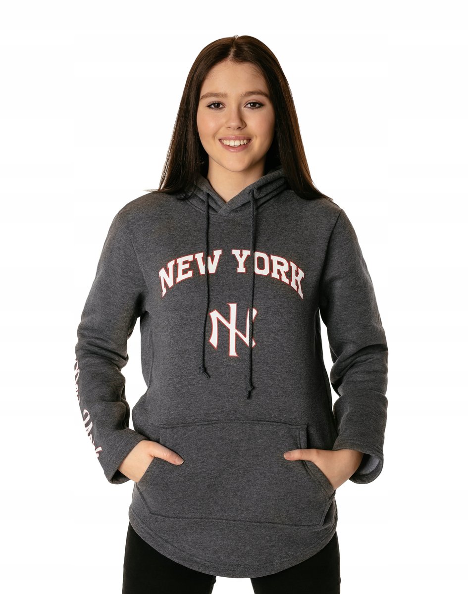 Bluza Dresowa Damska z Kapturem Kangurka 7703-3 M