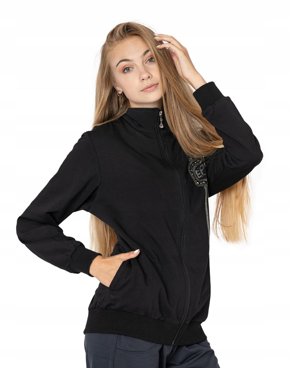 Sportowa Bluza Damska Rozsuwana Dresowa 58080-1 XL