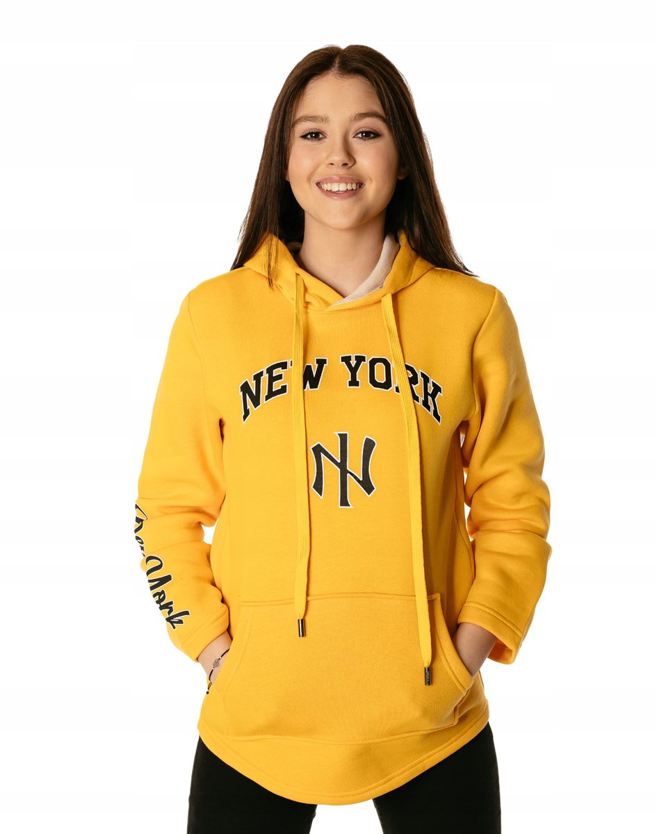 Bluza Dresowa Damska z Kapturem Kangurka 7703-8 S