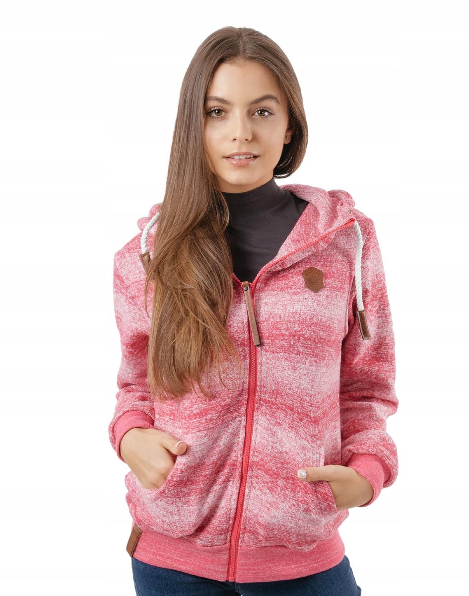 Ciepła Bawełniana Bluza Damska kaptur 58342-03 XL