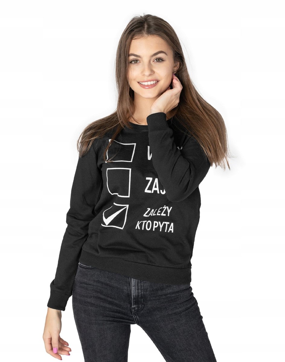 Sportowa Bluza Damska Dresowa Bawełniana 248-01 M