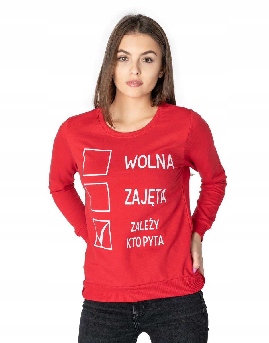 Sportowa Bluza Damska Dresowa Bawełniana 248-02 M