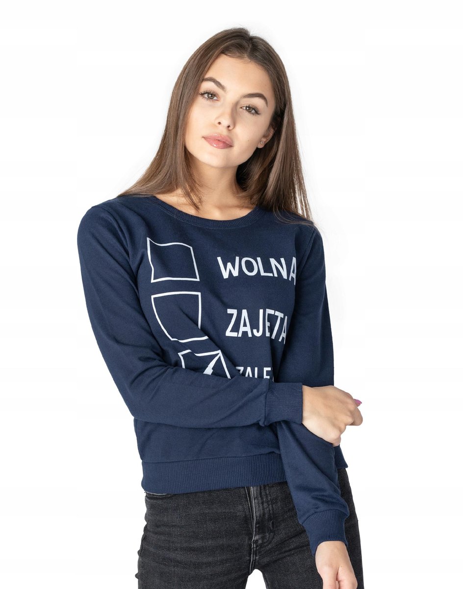 Sportowa Bluza Damska Dresowa Bawełniana 248-03 M