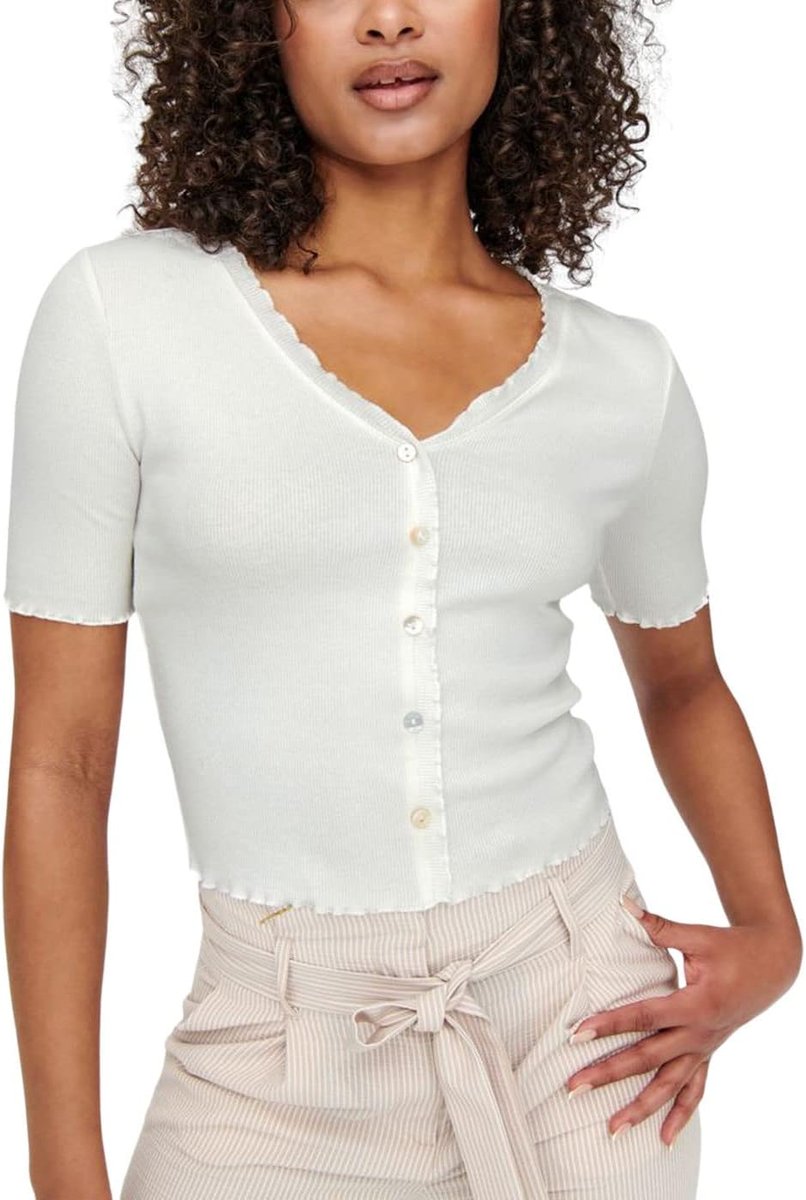 ONLY Onllaila S/S Button Top JRS Noos Women's T-Shirt XL