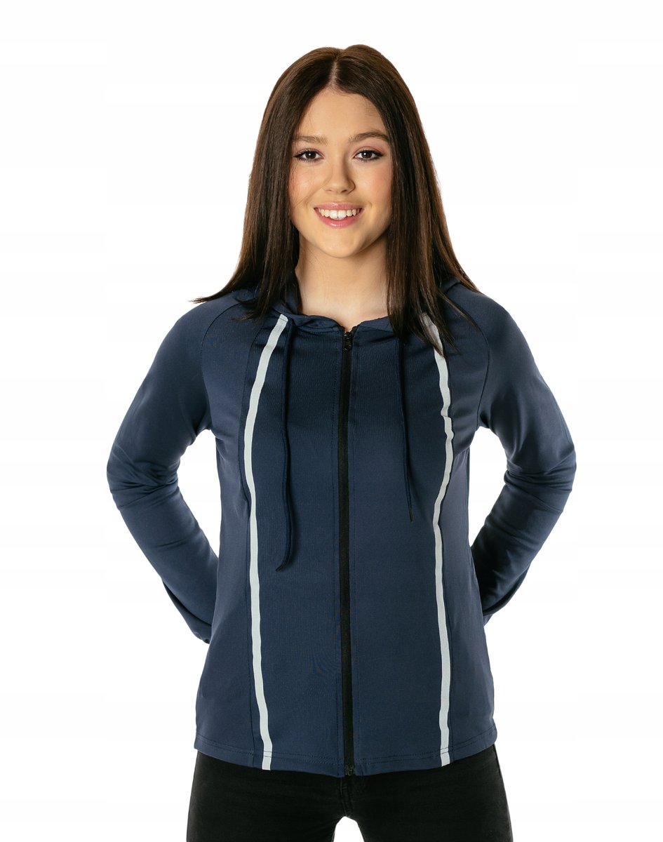 Cienka Bluza Sportowa Damska Rozpinana 20318-2 XL