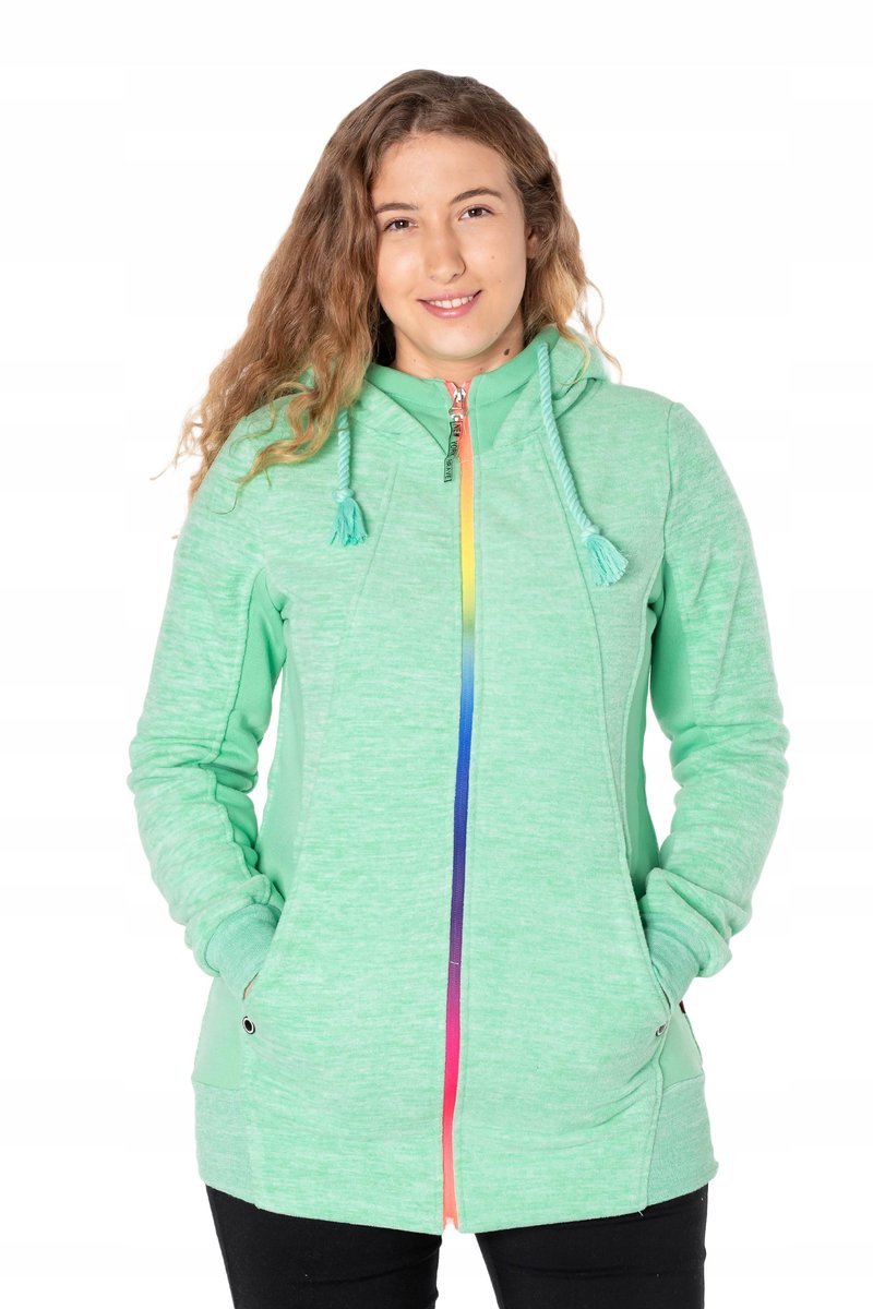 Ciepła Długa Bluza Polarowa Polar Damski 409-4 r S