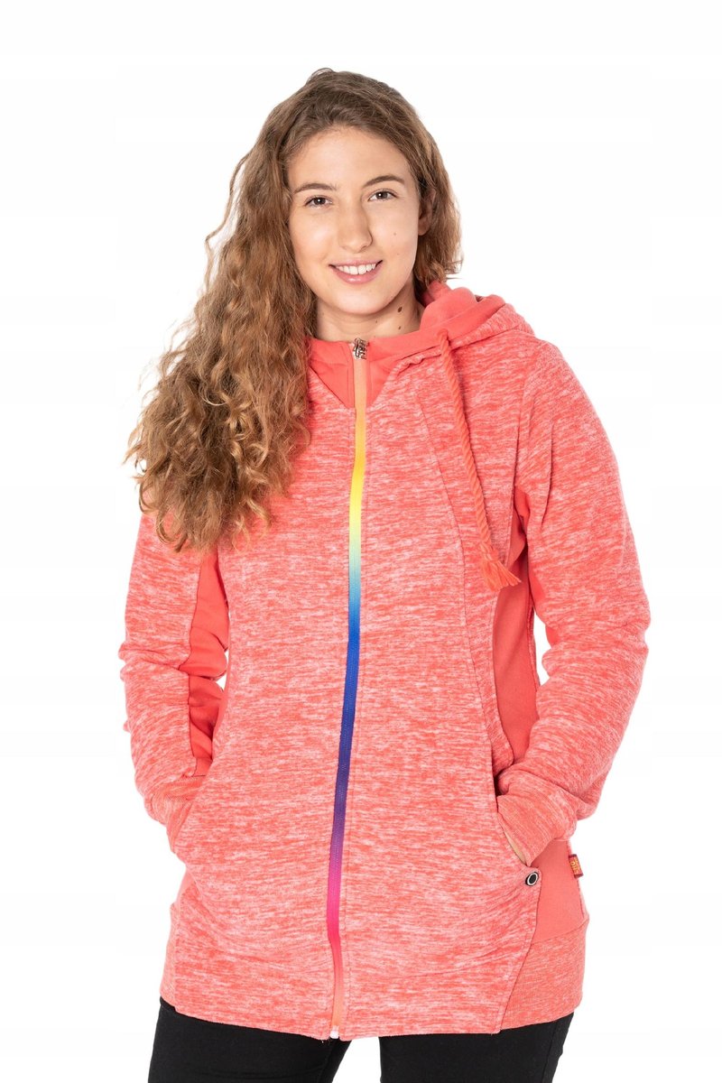 Ciepła Długa Bluza Polarowa Polar Damski 409-3 r S