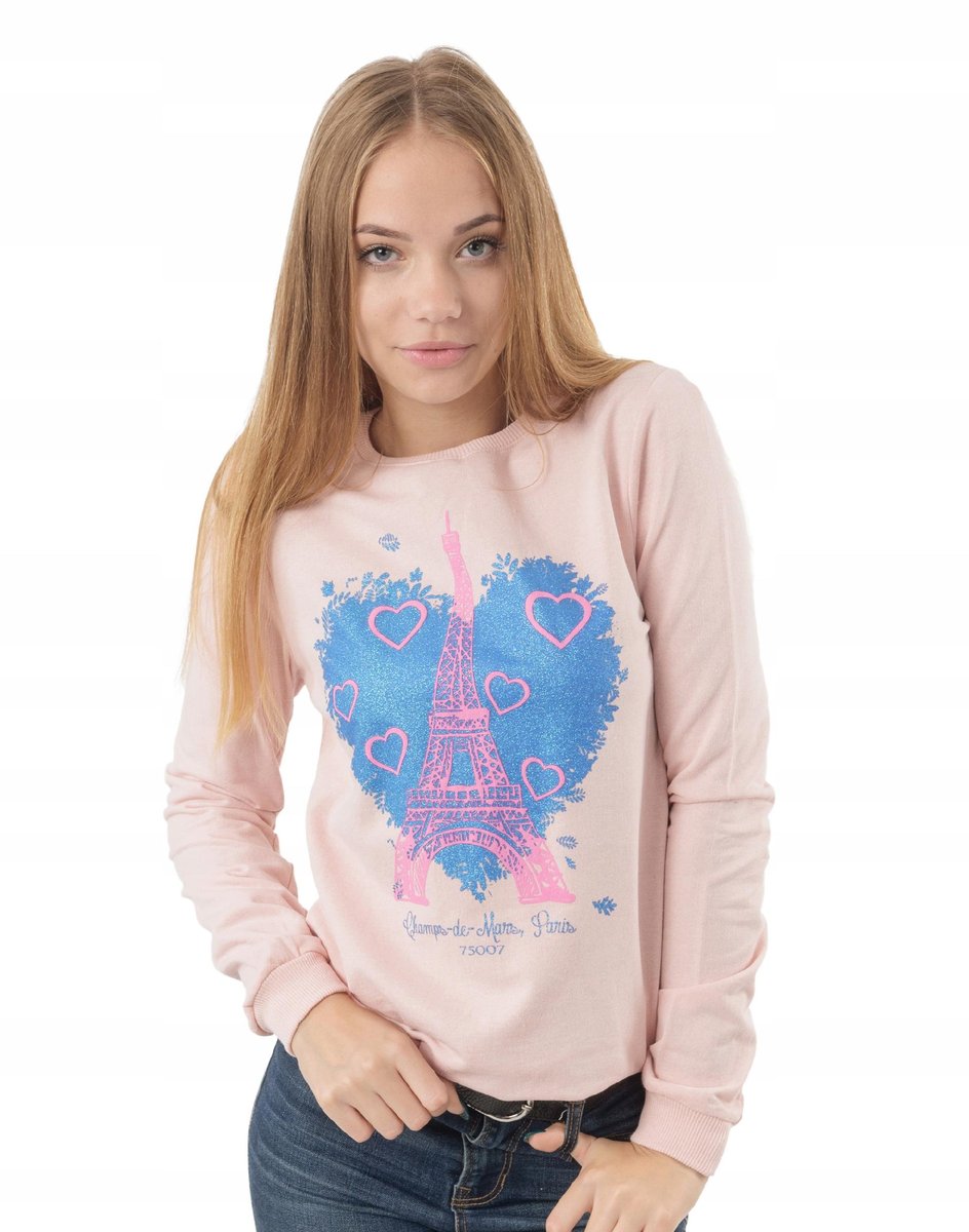 Cienka Bluza Damska Dresowa Bawełniana 5017-06 r S