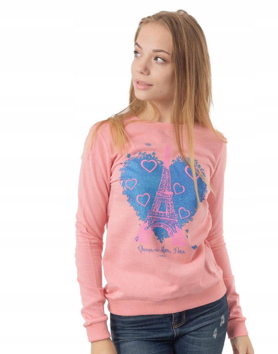 Cienka Bluza Damska Dresowa Bawełniana 5017-04 XL