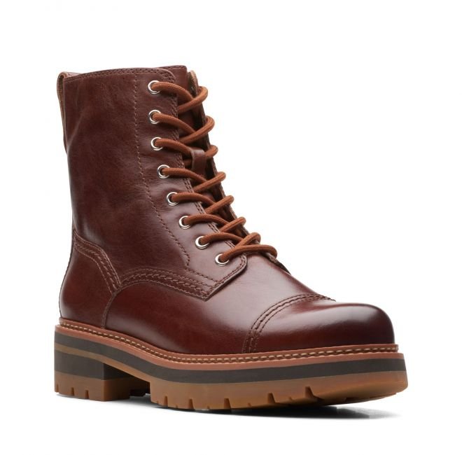 Clarks Orianna Cap [british tan leather] - rozmiar 39