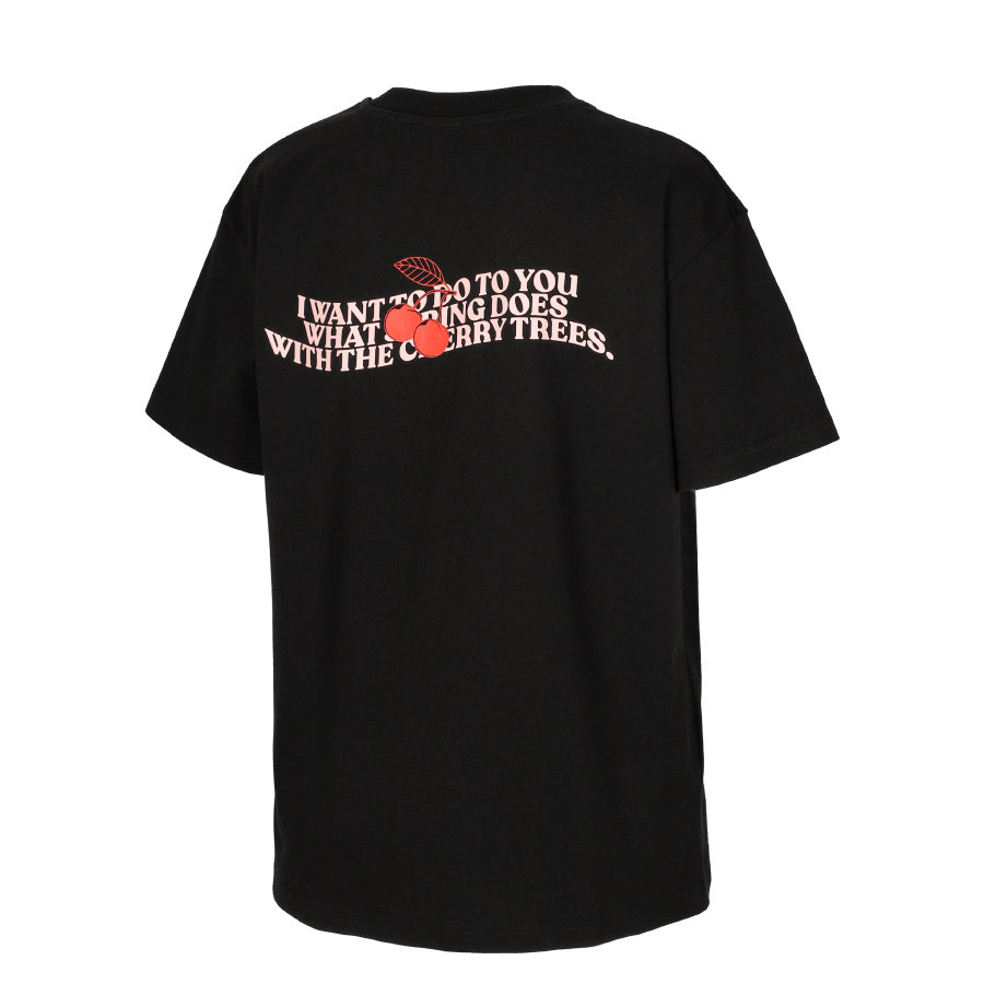 Cherries T-shirt Oversize Damski XS