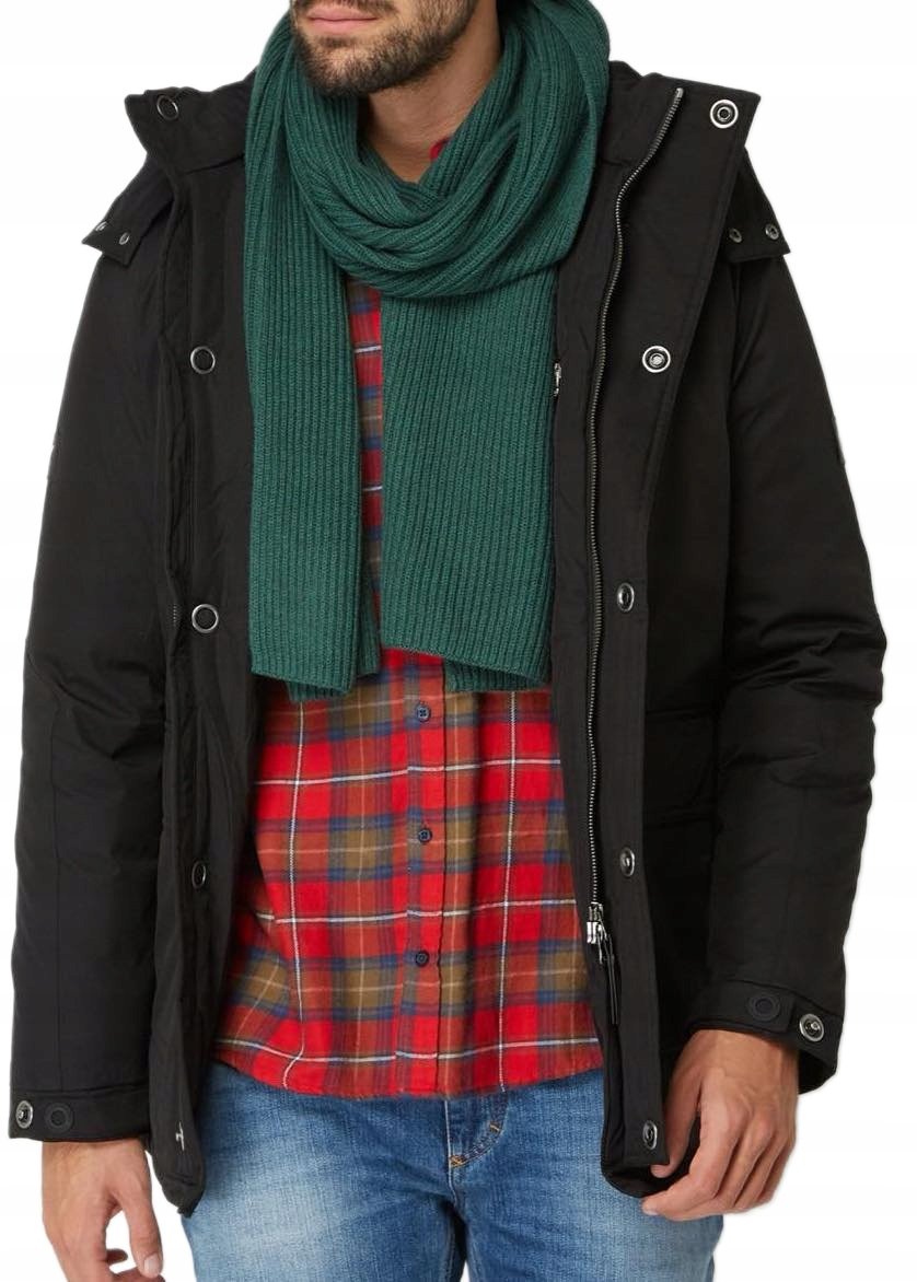 NOWY Szalik TOMMY HILFIGER ZIMA PREZENT SZAL TH zielony