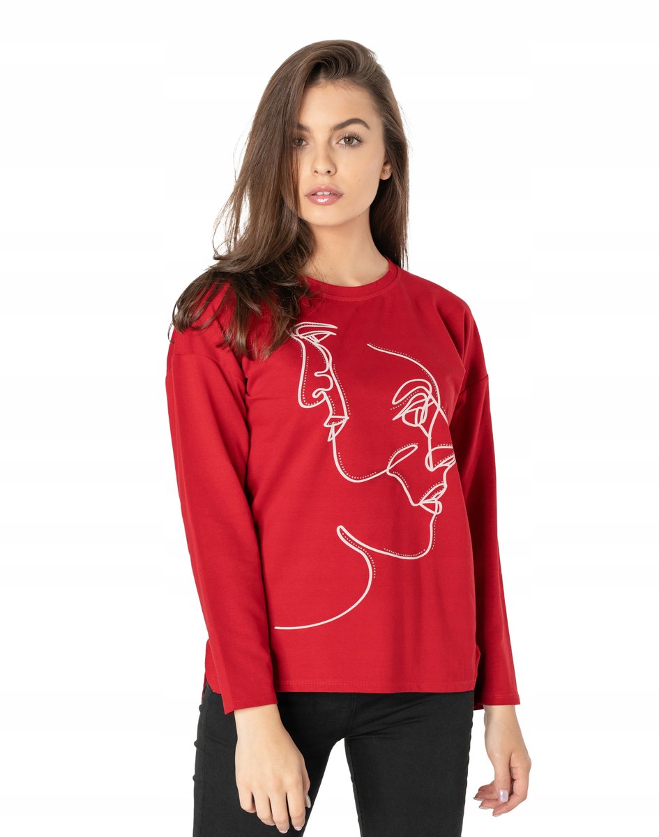 Bluzka Damska Koszulka z Długim Rękawem KL04-05 S