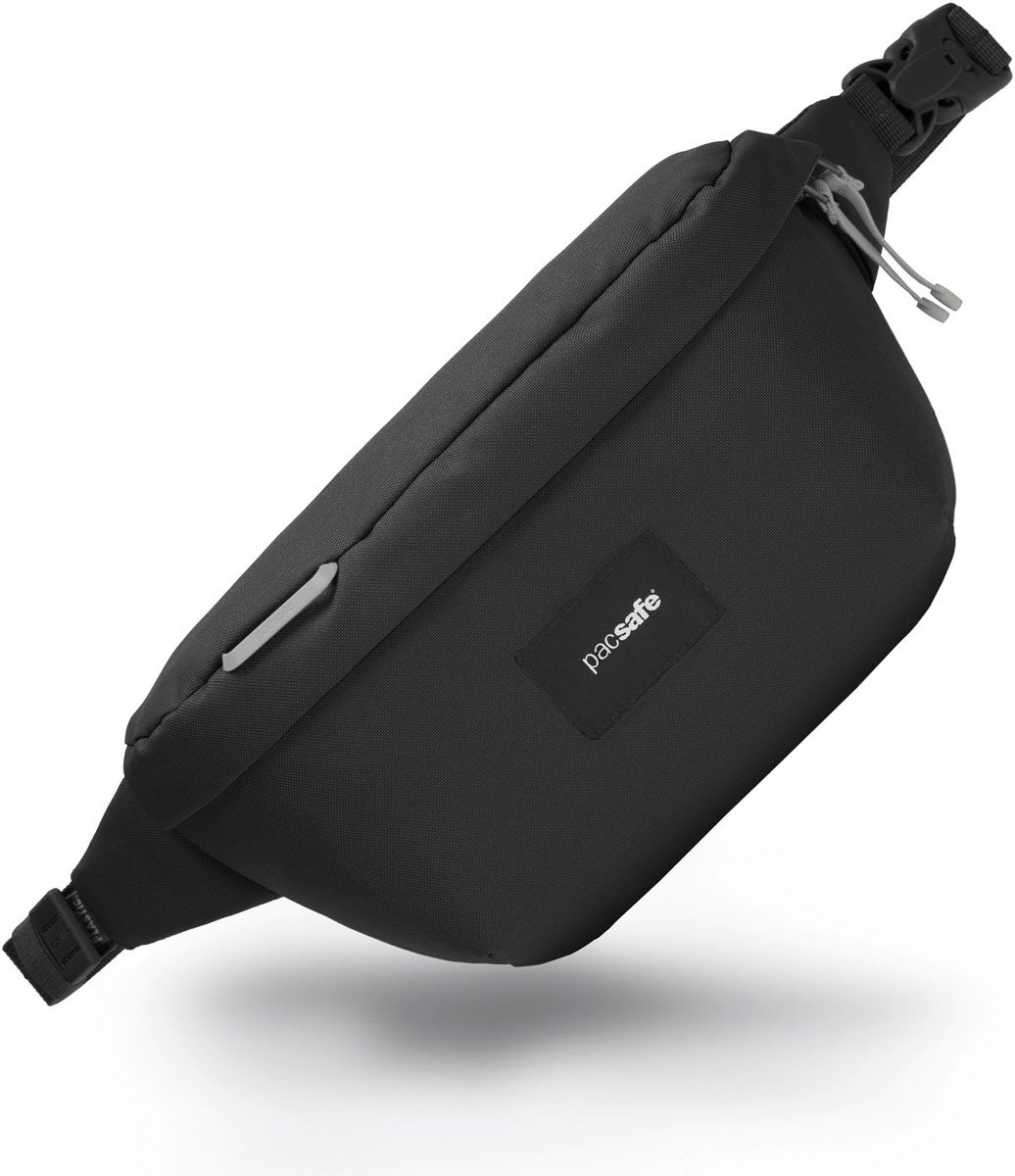 Saszetka damska biodrowa Pacsafe Go Anti-Theft Sling Pack Jet Black
