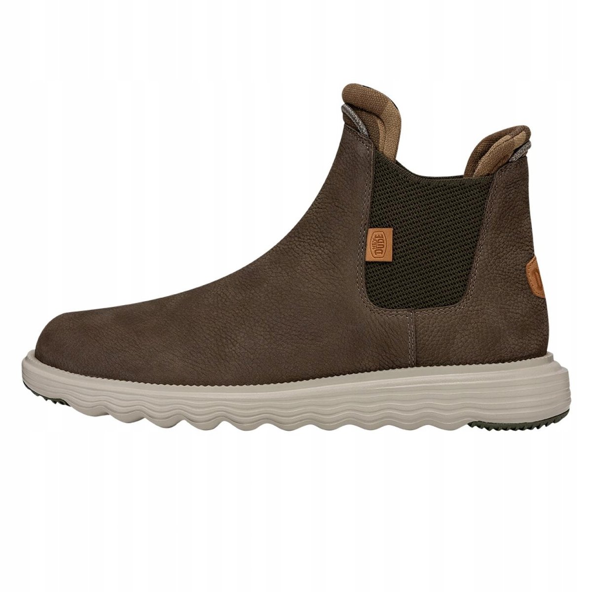 Męskie Buty Trzewiki Wsuwane Skórzane HeyDude Branson Craft Leather 45