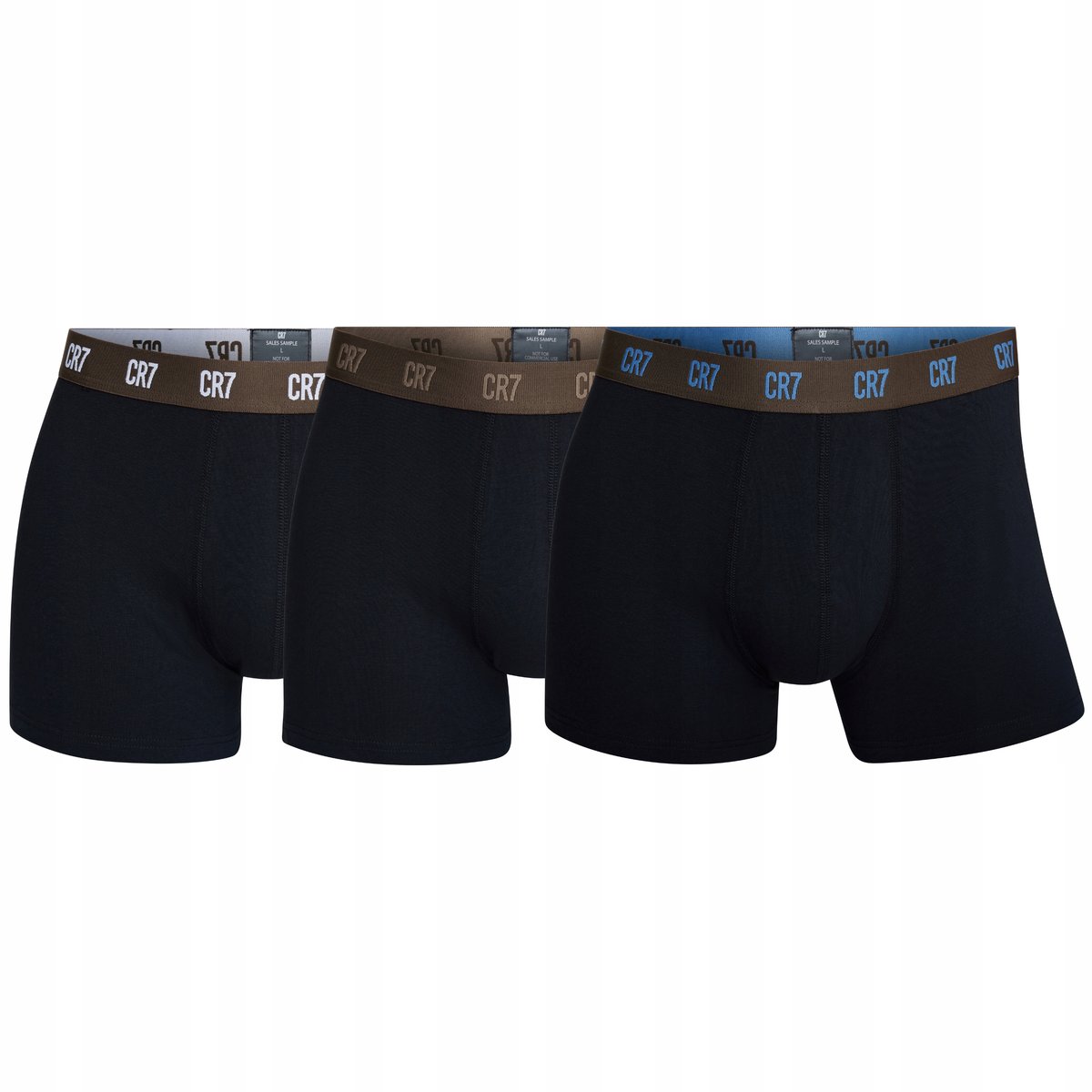 CRISTIANO RONALDO CR7 BOKSERKI MAJTKI BAWEŁNIANE CZARNE 3PAK 2XL BAWEŁNA