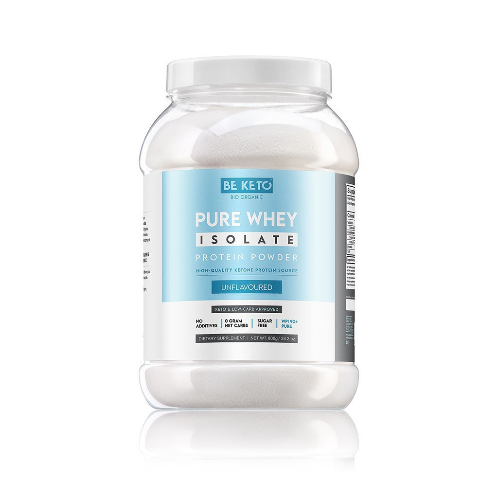 BeKeto Czysty Izolat Białka, bezsmakowy - 800 g