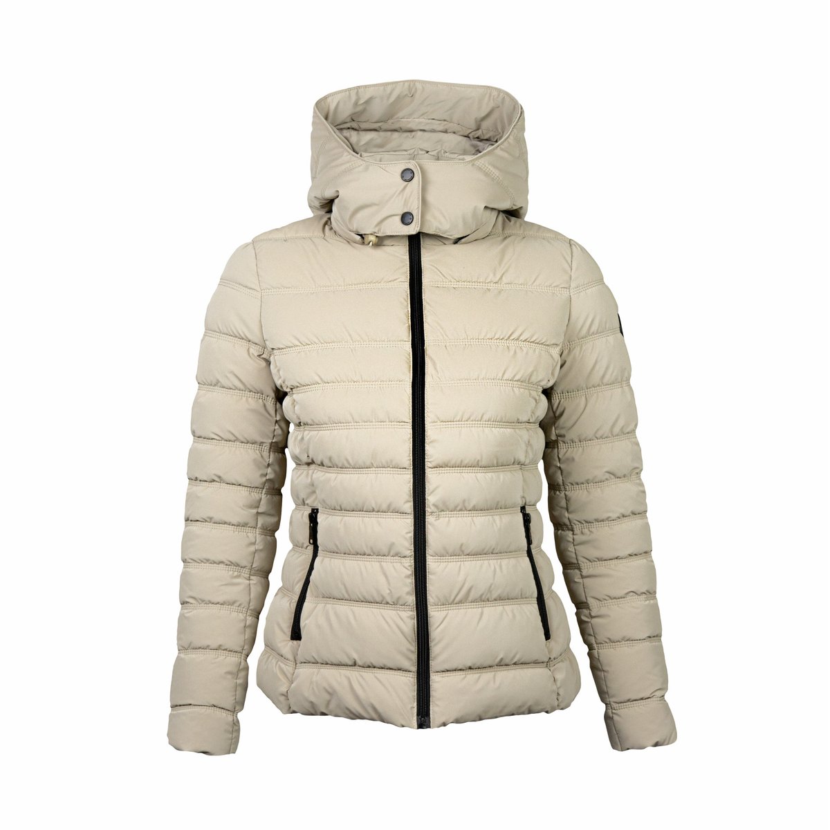 Kurtka zimowa damska z kapturem PASSO beżowa r.M