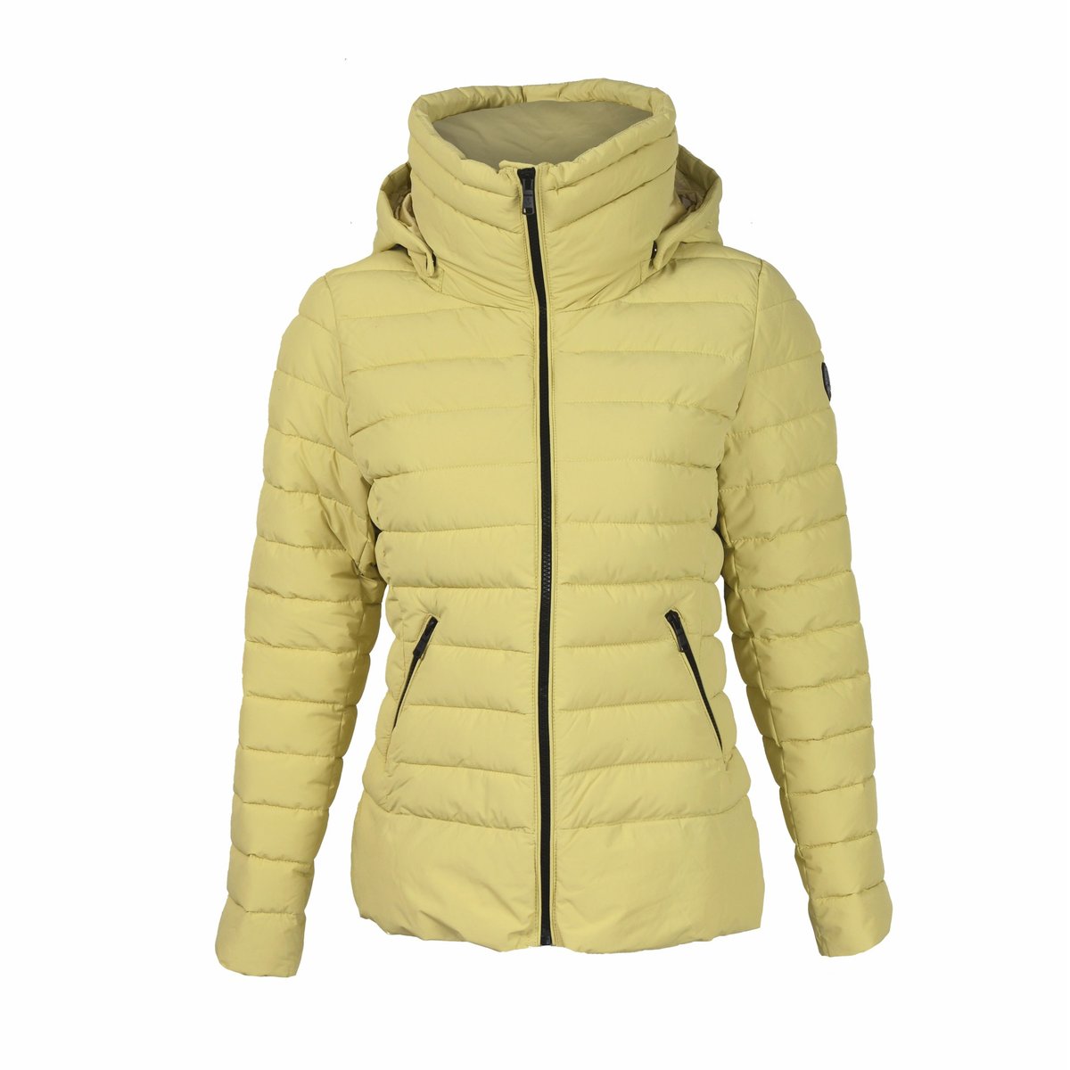 Kurtka zimowa damska z kapturem RIFUGIO żółta r.S