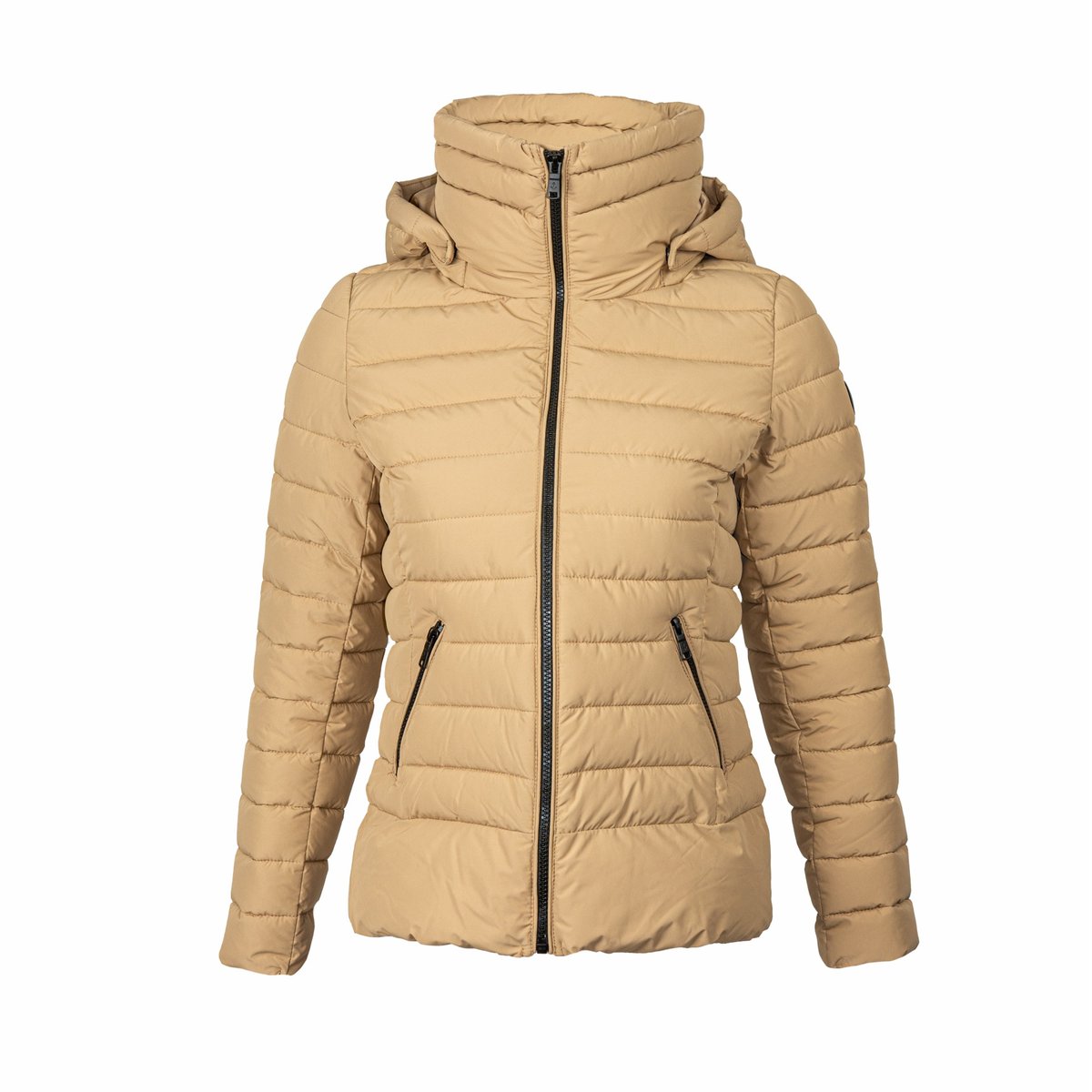 Kurtka zimowa damska z kapturem RIFUGIO beżowa r.XL