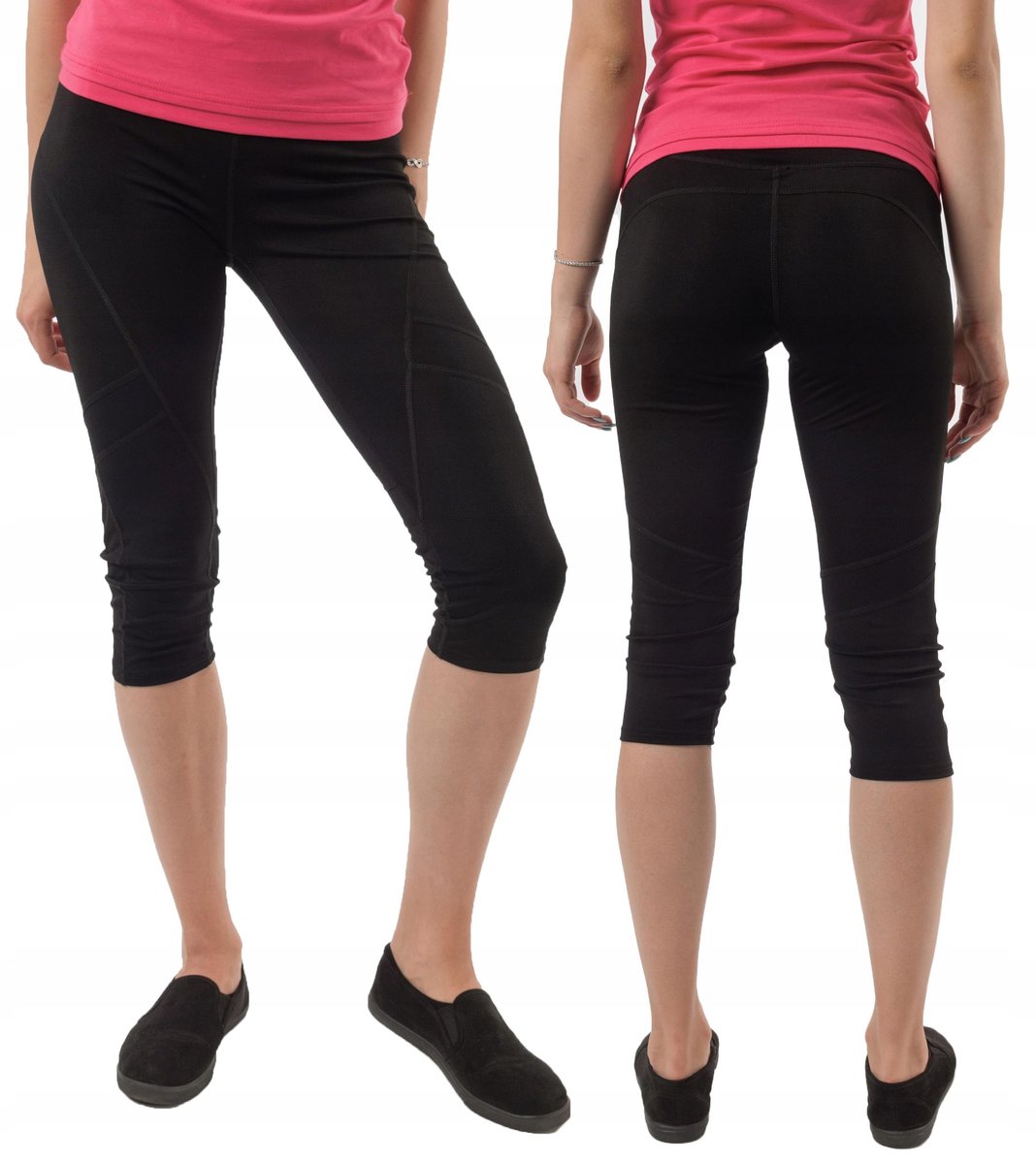 Legginsy Getry Sportowe Treningowe 3/4 HL48-2 S/M