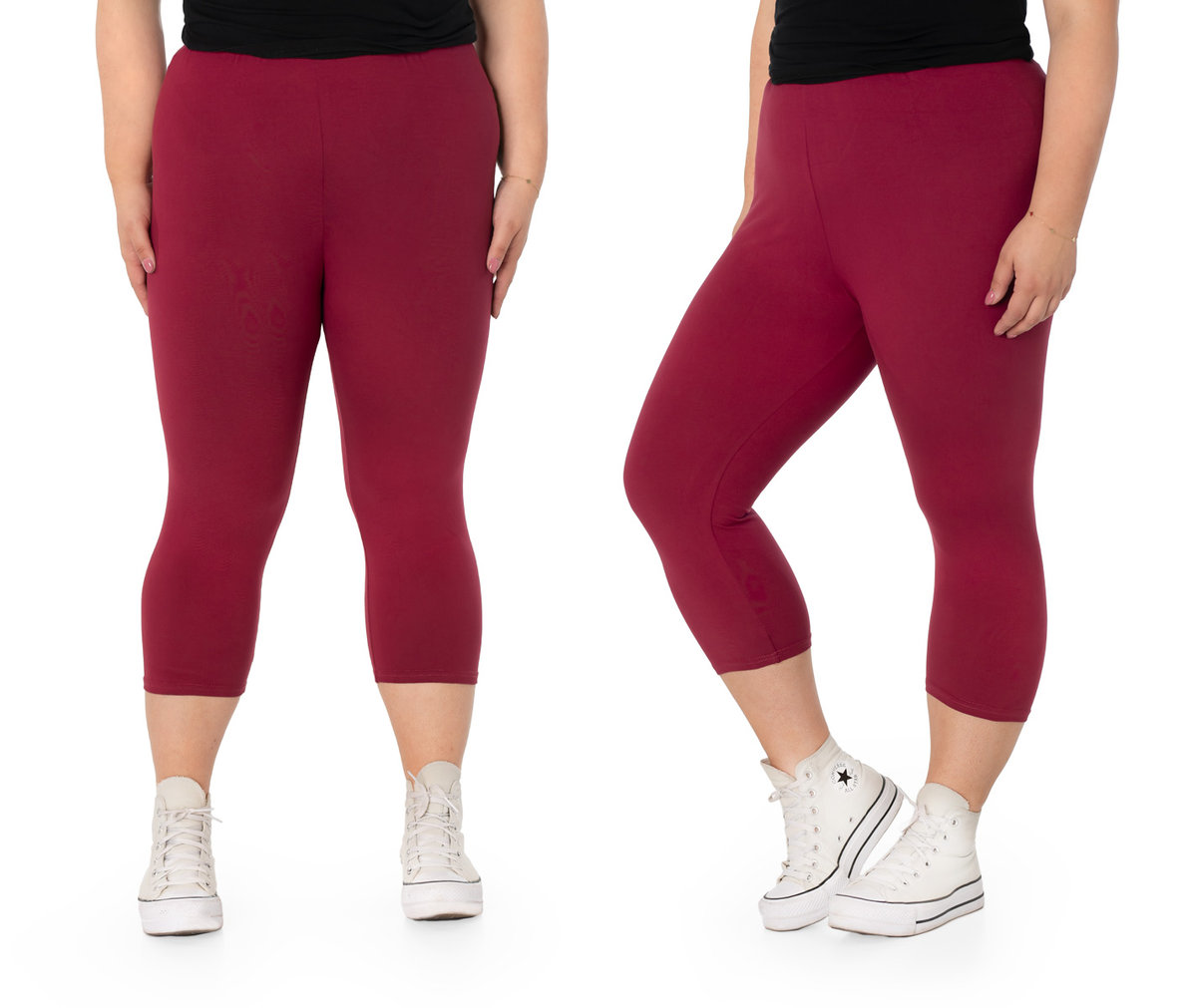 Duże Legginsy Getry Damskie Bambusowe 716-1 r 7XL