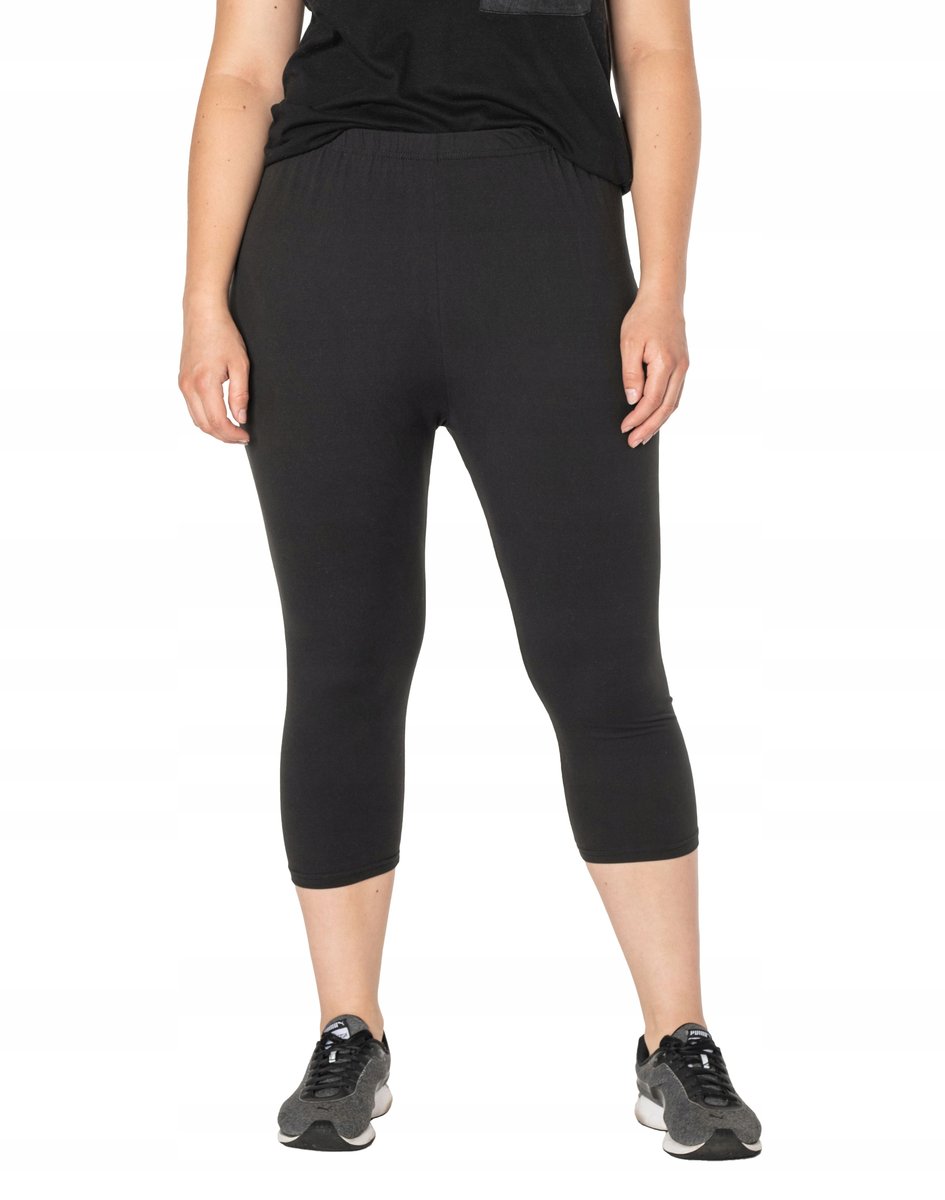 Duże Leginsy Getry 3/4 Damskie Bambusowe 729 r 7XL