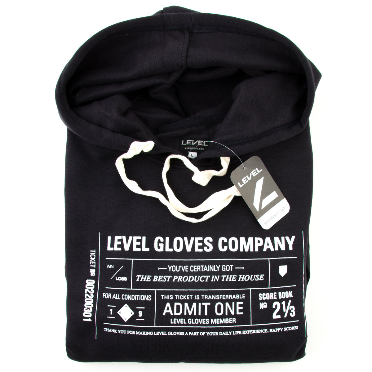 Bluza damska Level Hoodie dresowa ocieplana z kapturem-L