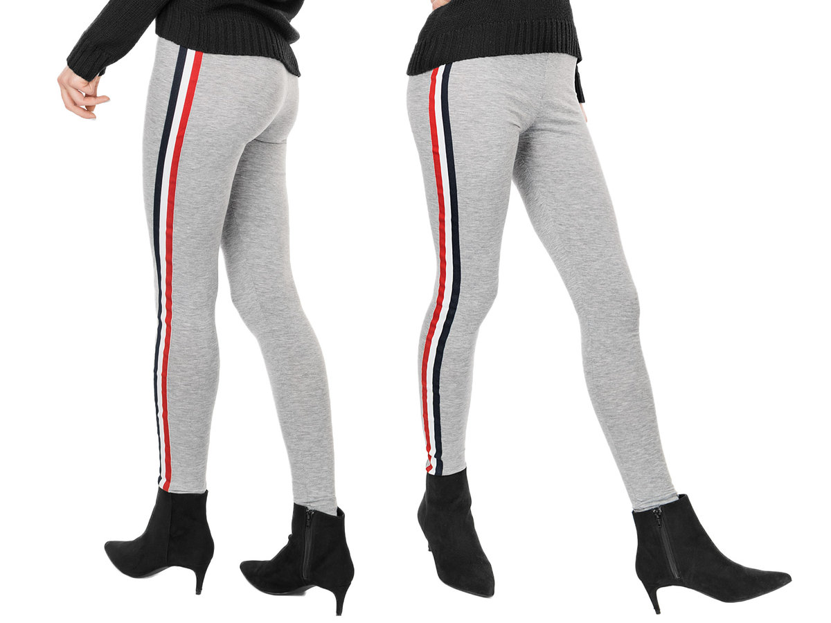 Legginsy z Lampasami Getry Damskie Rurki 5001 XL/3