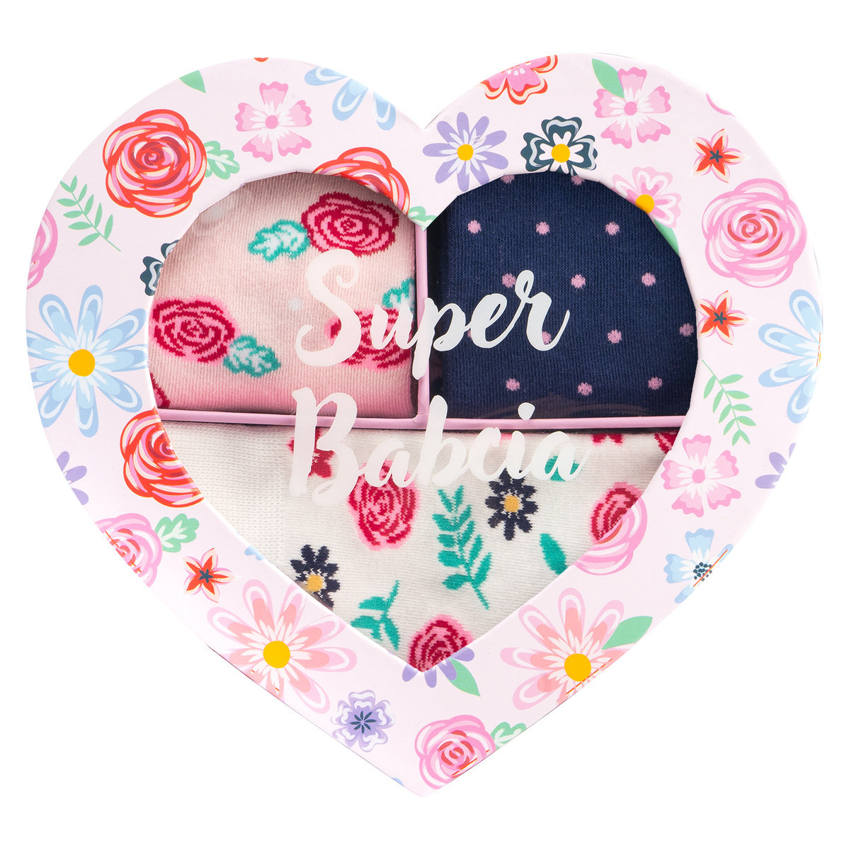 Skarpetki damskie SOXO dla Babci w opakowaniu - 3 Pary-35–40