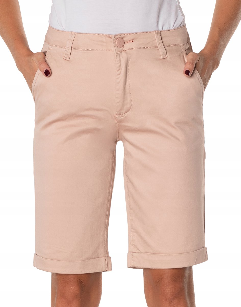 Eleganckie Krótkie Spodenki Szorty Damskie 848 W37