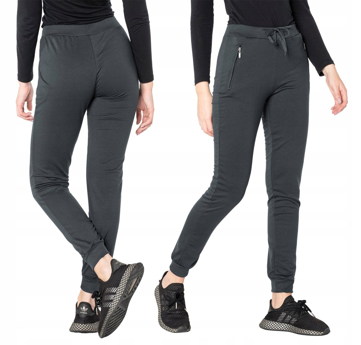 Spodnie Dresowe Dresy Sportowe Damskie 525-04 r M