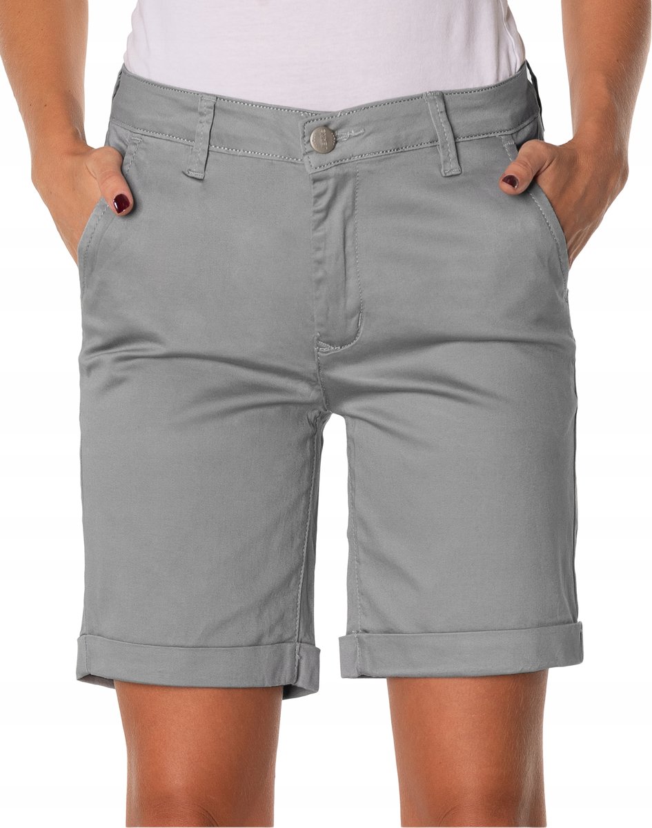 Eleganckie Krótkie Spodenki Szorty Damskie 855 W33