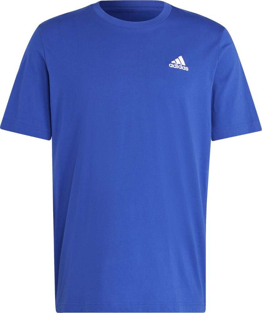 Koszulka męska adidas Essentials Single Jersey Embroidered Small Logo Tee niebieska IC9284-L