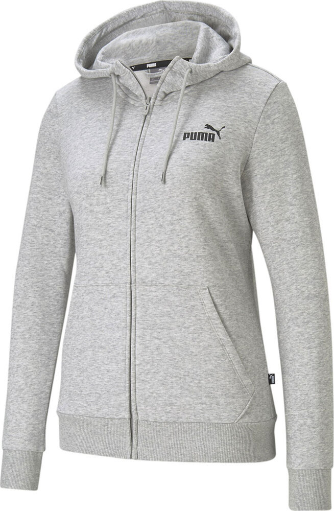Bluza damska Puma ESS Small Logo Full-Zip Hoodie TR szara 586813 04-M