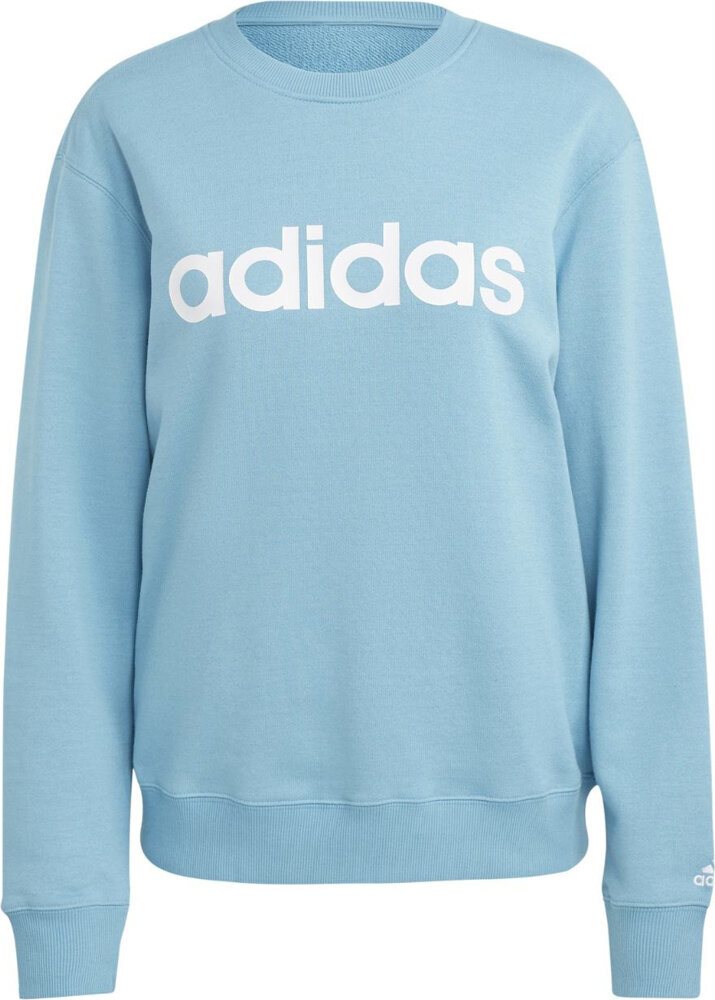 Bluza damska adidas Essentials Linear French Terry błękitna IC6882-S