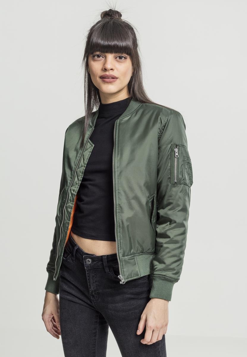kurtka damska flyers LADIES BASIC BOMBER olive-M