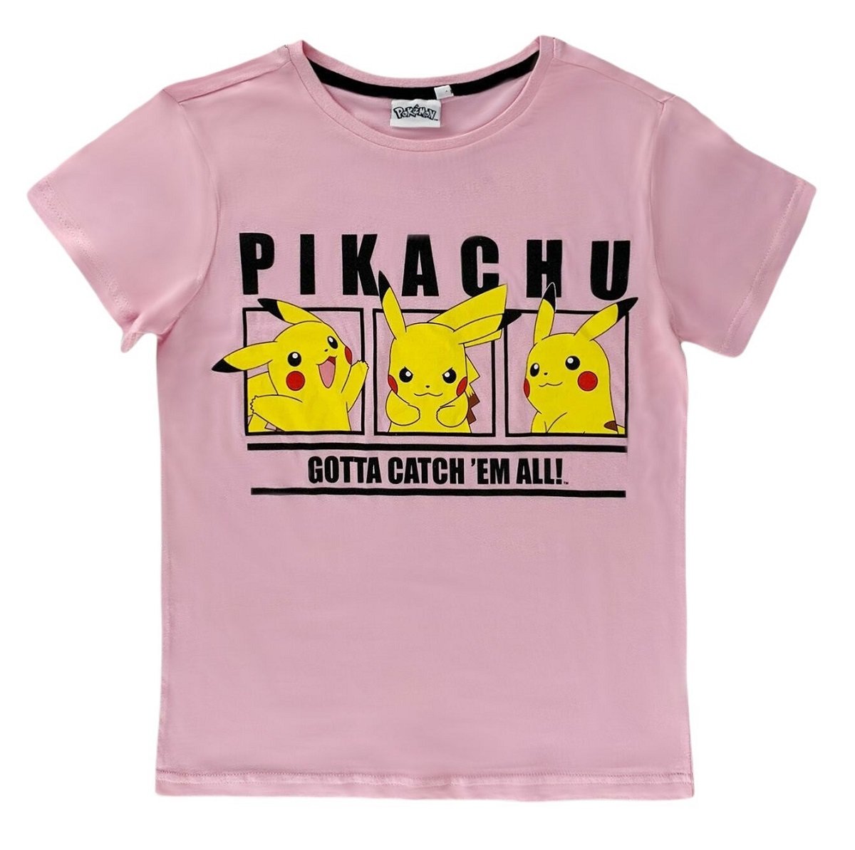 Różowa koszulka damska Pikachu Pokemon