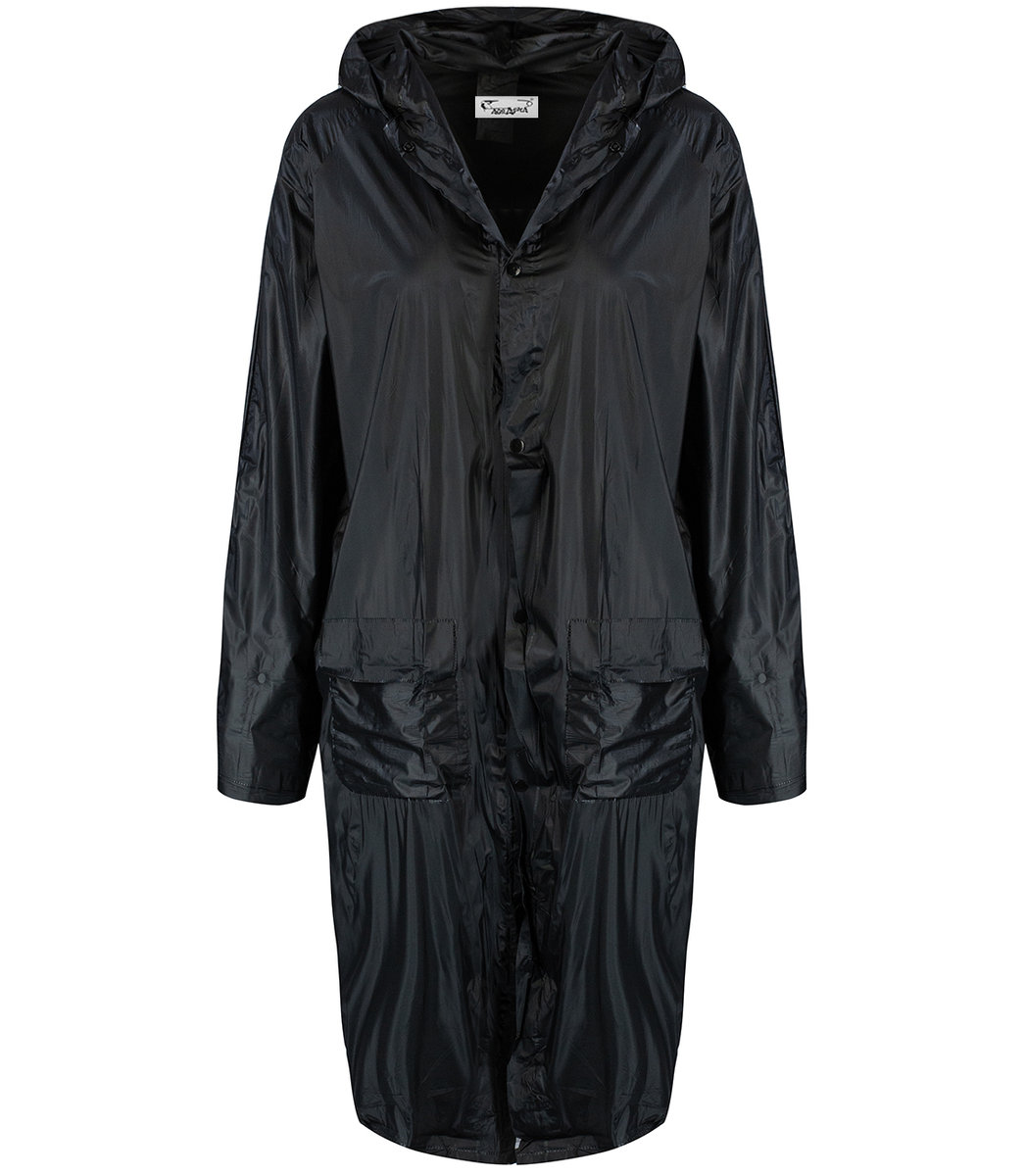 Płaszcz przeciwdeszczowy kurtka parka z kapturem-L
