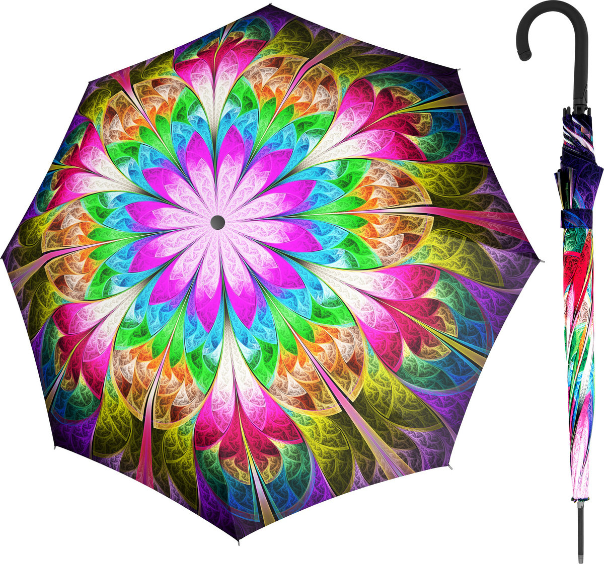 Parasol długi Doppler Fiber Flex Imperial Satin - Caleido