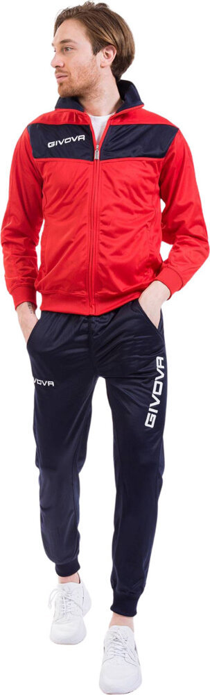Dres Givova Tuta Visa Triacetato czerwono-granatowy TR018 1204-XL