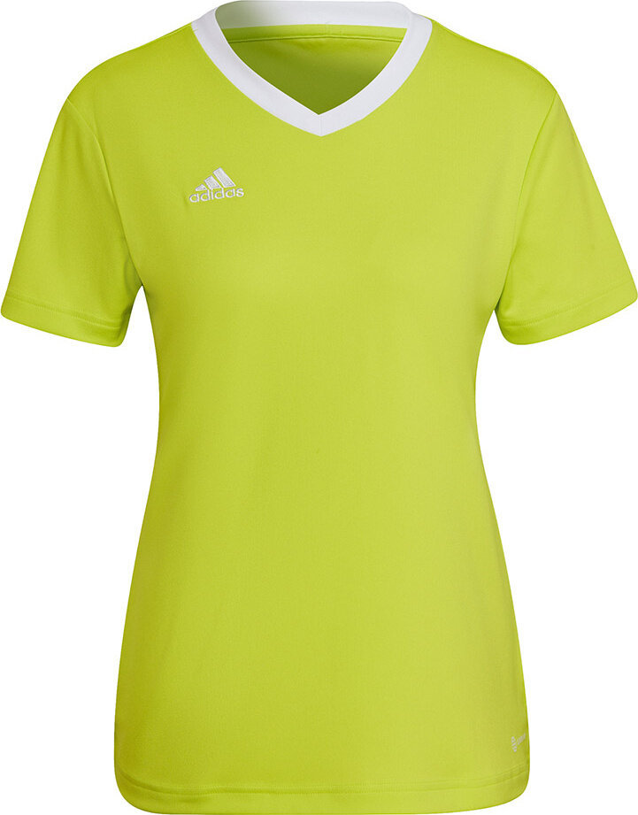 Koszulka damska adidas Entrada 22 Jsy limonkowa HC5080-XS