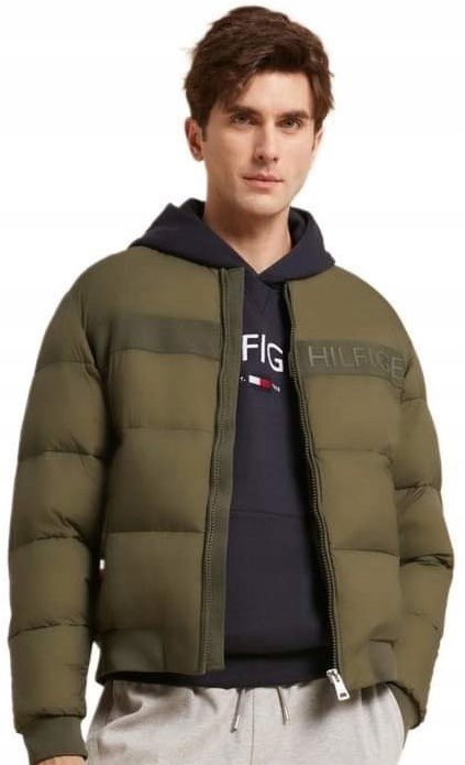 KURTKA MĘSKA TOMMY HILFIGER PUCHOWA BOMBERKA PILOTKA XXL