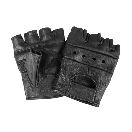 rękawiczki SKÓRZANE bez palców