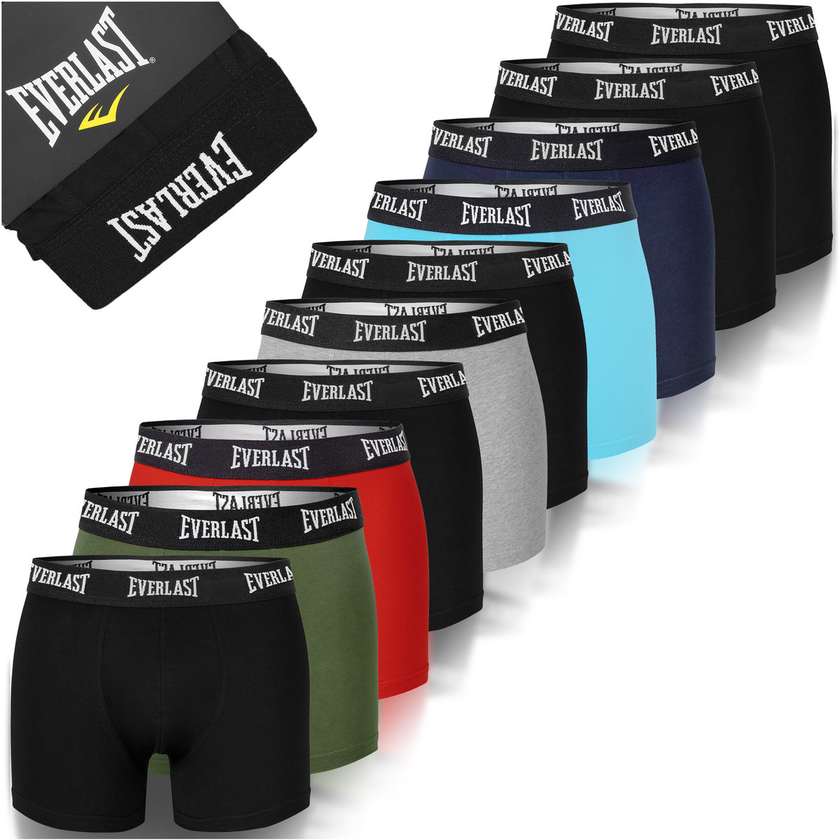 Everlast Bokserki Męskie Bawełniane Bm406 10 Sztuk Rozmiar M