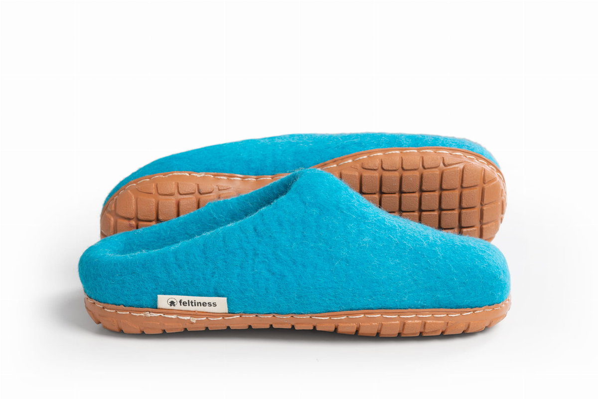 Feltiness, Paputy filcowe chodaki morskie z podeszwą 43 27 cm