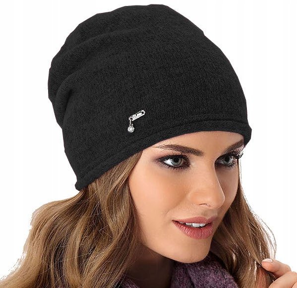 Czapka damska IRIS Czarny / PAWONEX